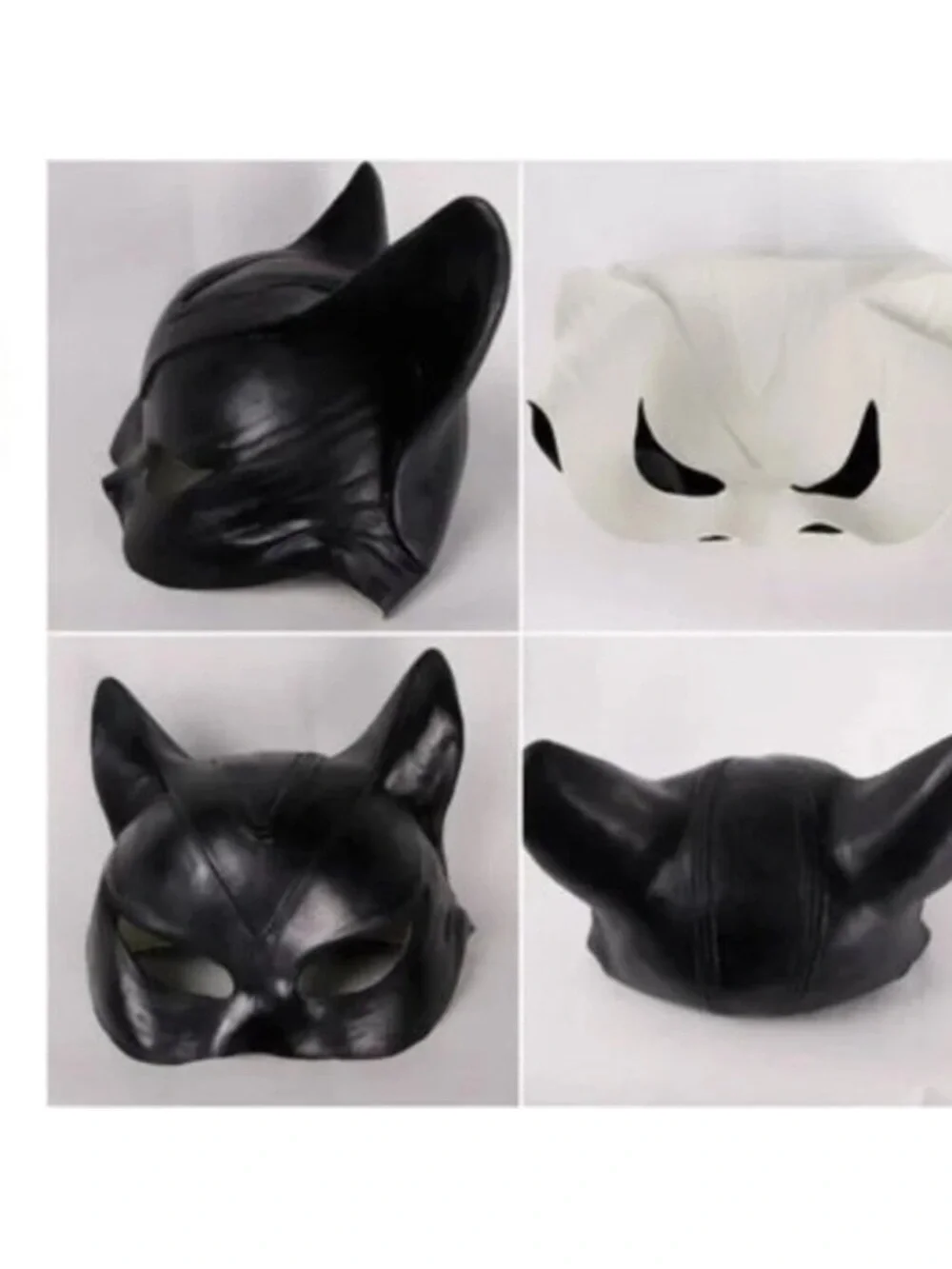 Cat Woman Face Latex Mask Cosplay Batman Catwoman Costume Props Halloween